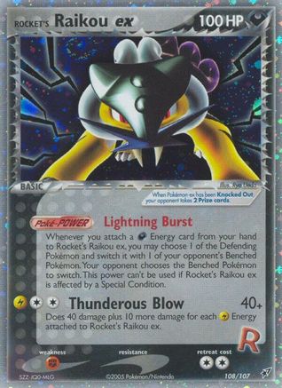 Rocket's Raikou ex  - Secret Rare