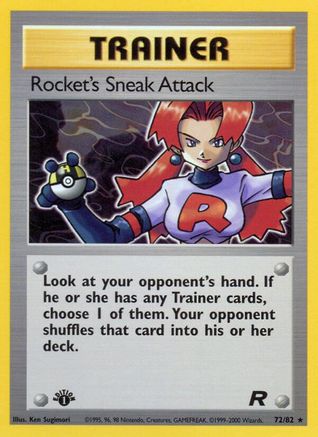 Attaque sournoise de Rocket (72/82) [Team Rocket 1ère édition] 