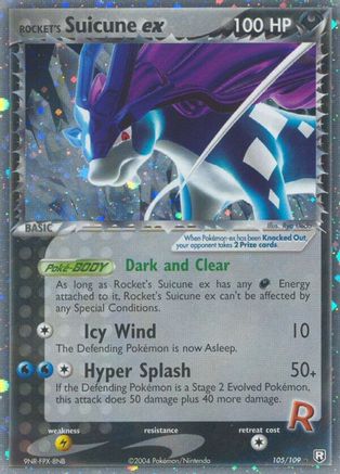 Rocket's Suicune ex  - Holofoil - Ultra Rare