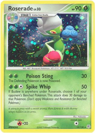 Roserade 013/130  - Holofoil - Holo Rare
