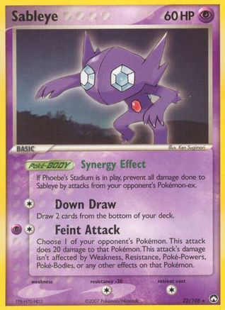 Sableye 022  - Reverse Holofoil - Rare