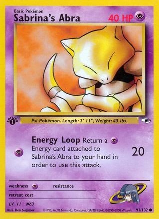 Sabrina's Abra 091  - 1st Edition - Common