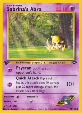 Sabrina's Abra (94) (94) 094  - 1st Edition - Common
