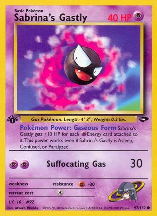 Sabrina's Gastly (97) (97) 097  - 1st Edition - Common