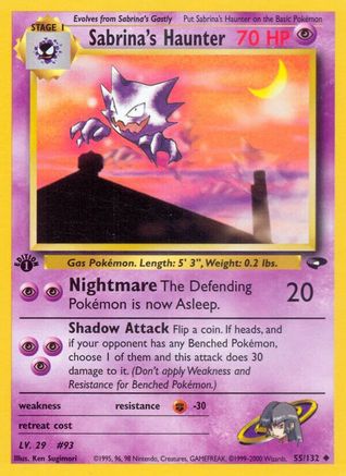 Sabrina's Haunter 055  - 1st Edition - Uncommon
