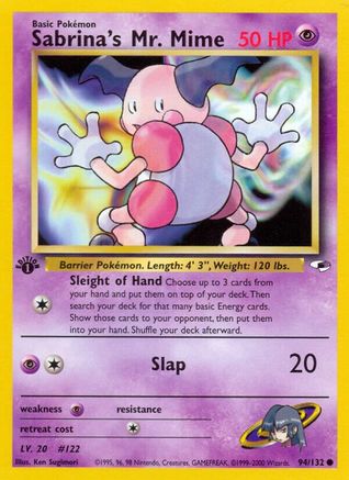 Sabrina's Mr. Mime 094  - 1st Edition - Common