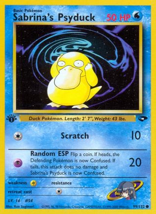 Sabrina's Psyduck 099  - 1st Edition - Common