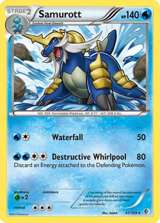 Samurott  - Holofoil - Holo Rare