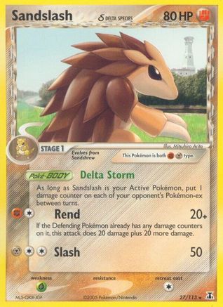 Sandslash (Delta Species)  - Reverse Holofoil - Rare
