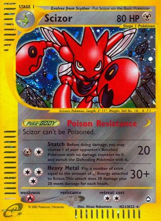 Scizor (H21)  - Holofoil - Holo Rare