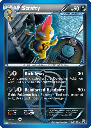 Scrafty (Team Plasma)  - Rare