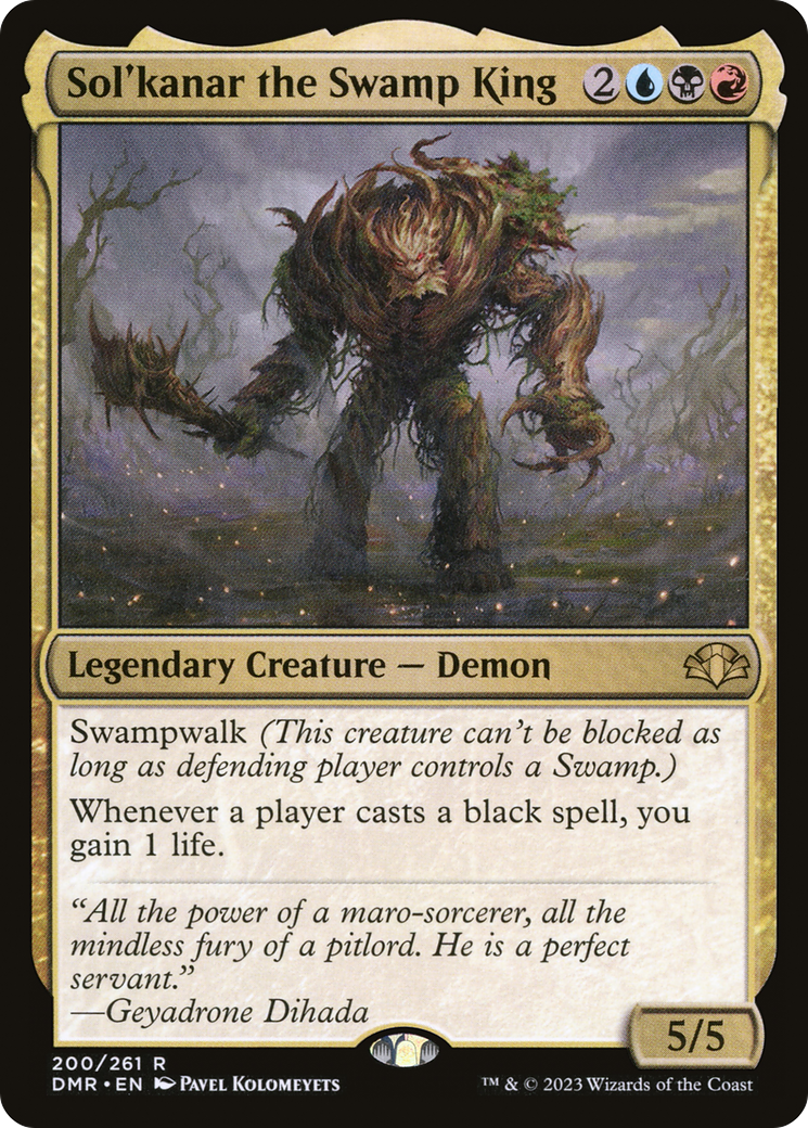 Sol'kanar le roi des marais [Dominaria Remastered] 