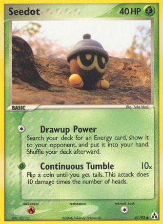 Seedot (61/92) (Estampillé) [EX : Legend Maker] 