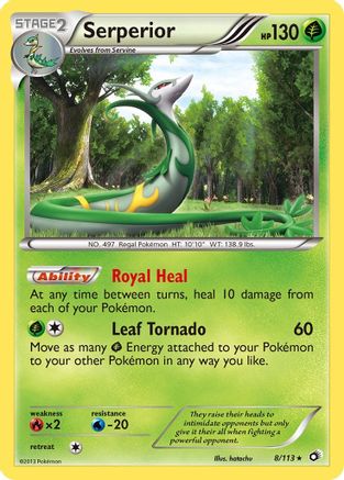 Serperior (8/113) [Noir &amp; Blanc : Trésors légendaires] 