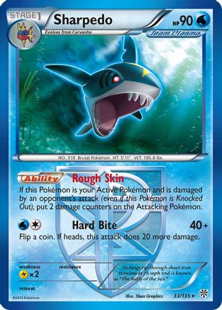 Sharpedo (Team Plasma)  - Rare