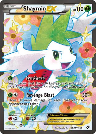 Shaymin EX (Full Art) RC21  - Holofoil - Ultra Rare