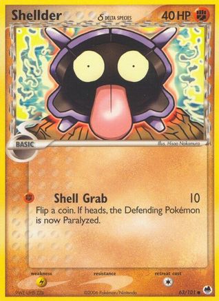 Shellder (Delta Species) 063  - Common
