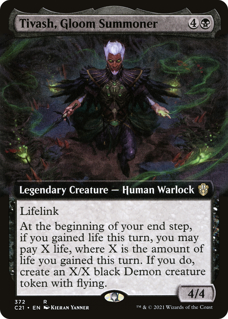 Tivash, Gloom Summoner (Art étendu) [Commandant 2021] 