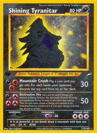 Shining Tyranitar  - Secret Rare