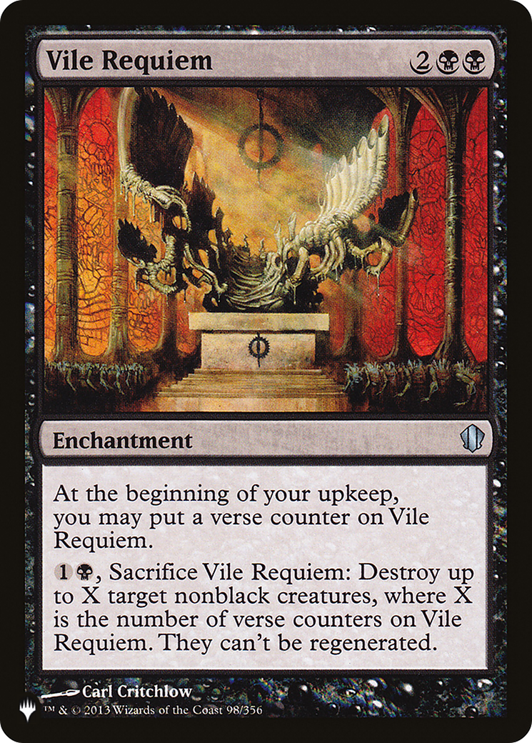 Vile Requiem [La liste] 