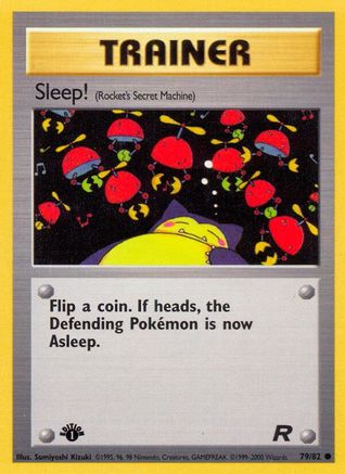 Dormir! (79/82) [Team Rocket 1ère édition] 