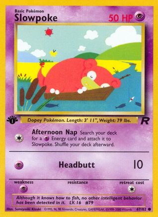 Slowpoke 067  - 1st Edition - Common