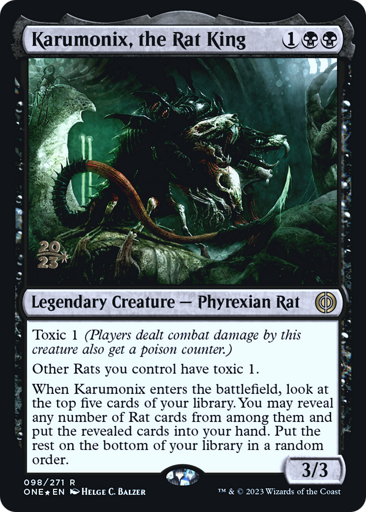 Karumonix, le roi des rats [Phyrexia : All Will Be One Promos Avant-première] 