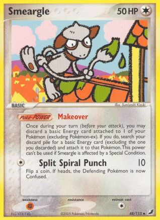 Smeargle (48/115) (Estampillé) [EX : Forces invisibles] 