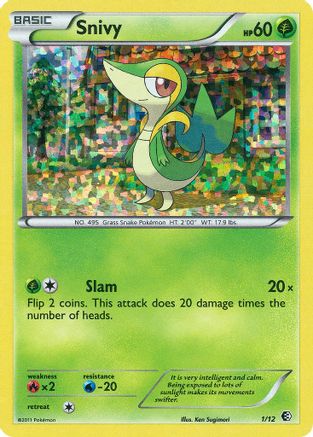Snivy - 1/12/12  - Holofoil - Promo