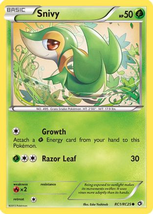 Snivy RC1  - Holofoil - Common