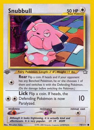 Snubbull (74/111) [Neo Genesis 1ère édition] 