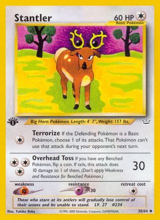 Stantler 038  - 1st Edition - Uncommon