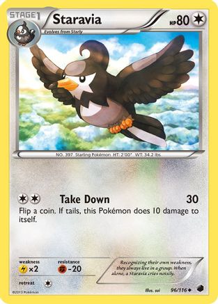 Staravia (96/116) [Noir et blanc : Gel du plasma] 