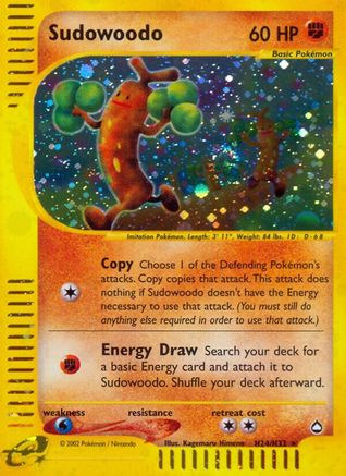 Sudowoodo (H24)  - Holofoil - Holo Rare