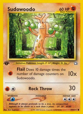Sudowoodo 077  - 1st Edition - Common