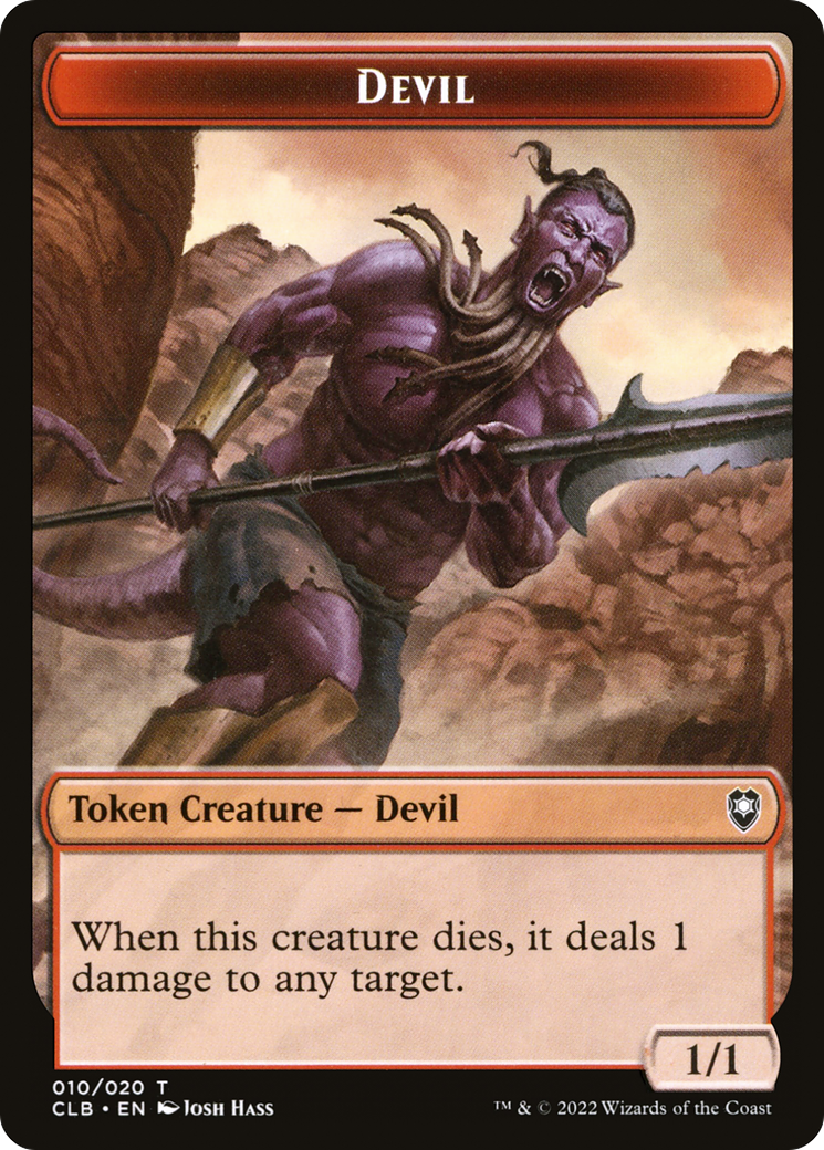 Jeton du diable [Commander Legends : Jetons de la bataille de Baldur's Gate] 