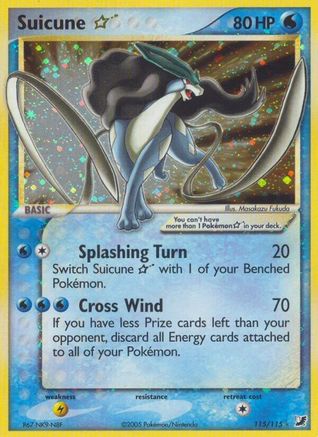 Suicune Star  - Holofoil - Ultra Rare