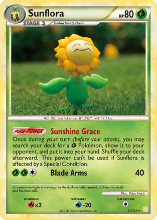 Sunflora (31/123) [HeartGold &amp; SoulSilver : ensemble de base] 