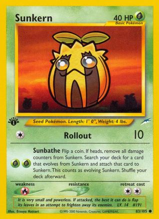 Sunkern 083  - 1st Edition - Common