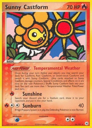 Sunny Castform (26/101) [EX : Légendes cachées] 