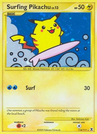 Surfing Pikachu  - Holofoil - Secret Rare