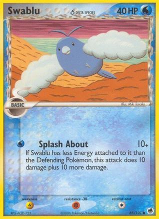 Swablu (Delta Species) 065  - Reverse Holofoil - Common