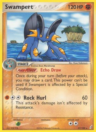 Swampert (27/100) [EX : Gardiens de cristal] 