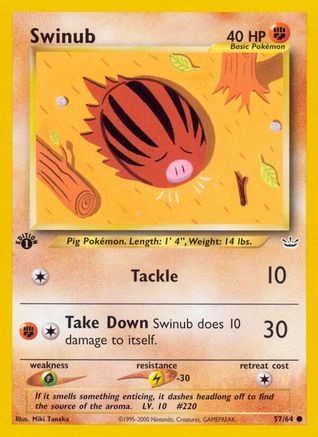 Swinub (57/64) [Néo Révélation 1ère édition] 