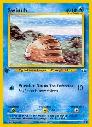 Swinub (79/111) [Neo Genesis 1ère édition] 