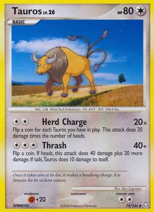 Tauros (74/146) [Diamant et Perle : l'éveil des légendes] 