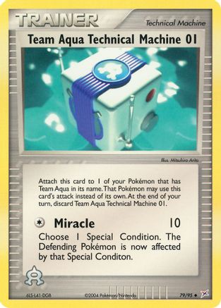 Machine technique Team Aqua 01 (79/95) [EX : Team Magma vs Team Aqua] 