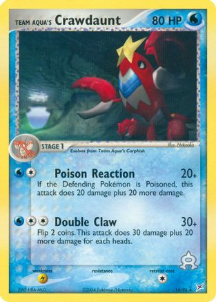Team Aqua's Crawdaunt - 14/95/95  - Rare
