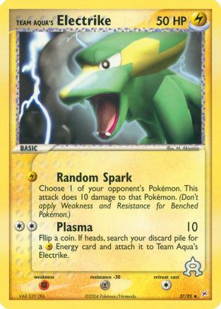 Team Aqua's Electrike - 27/95/95  - Uncommon