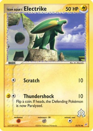 Team Aqua's Electrike - 52/95/95  - Common